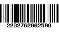 Código de Barras 2232762002598