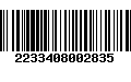 Código de Barras 2233408002835