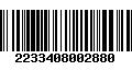 Código de Barras 2233408002880