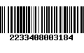 Código de Barras 2233408003184