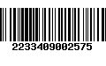 Código de Barras 2233409002575