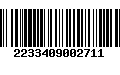 Código de Barras 2233409002711