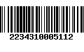 Código de Barras 2234310005112