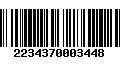 Código de Barras 2234370003448