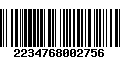 Código de Barras 2234768002756