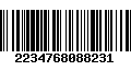 Código de Barras 2234768088231