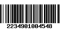 Código de Barras 2234901004548