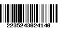 Código de Barras 2235243024140