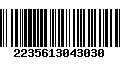 Código de Barras 2235613043030