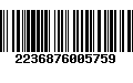 Código de Barras 2236876005759