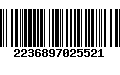 Código de Barras 2236897025521