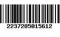 Código de Barras 2237285015612