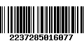 Código de Barras 2237285016077