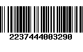 Código de Barras 2237444003290