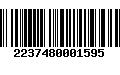 Código de Barras 2237480001595