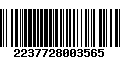 Código de Barras 2237728003565