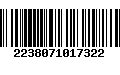 Código de Barras 2238071017322