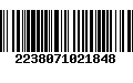 Código de Barras 2238071021848