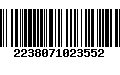 Código de Barras 2238071023552