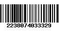 Código de Barras 2238074033329