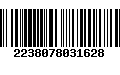 Código de Barras 2238078031628