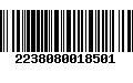 Código de Barras 2238080018501