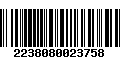 Código de Barras 2238080023758