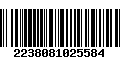 Código de Barras 2238081025584