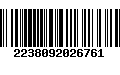 Código de Barras 2238092026761