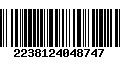 Código de Barras 2238124048747