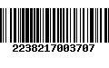 Código de Barras 2238217003707