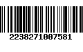 Código de Barras 2238271007581