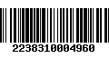 Código de Barras 2238310004960