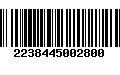 Código de Barras 2238445002800