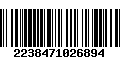 Código de Barras 2238471026894