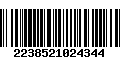 Código de Barras 2238521024344