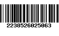 Código de Barras 2238526025063