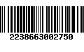 Código de Barras 2238663002750