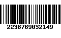 Código de Barras 2238769032149