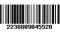 Código de Barras 2238809045528