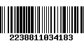 Código de Barras 2238811034183