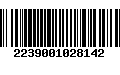 Código de Barras 2239001028142