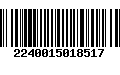 Código de Barras 2240015018517