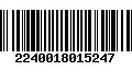 Código de Barras 2240018015247