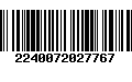 Código de Barras 2240072027767