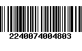 Código de Barras 2240074004803