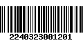 Código de Barras 2240323001201