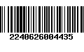 Código de Barras 2240626004435