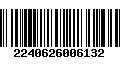 Código de Barras 2240626006132