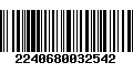 Código de Barras 2240680032542